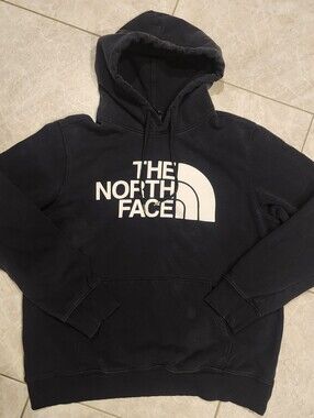 THE NORTH FACE Men’s Fleece Hoodie Pullover Sweatshirt Large Black long sleeve